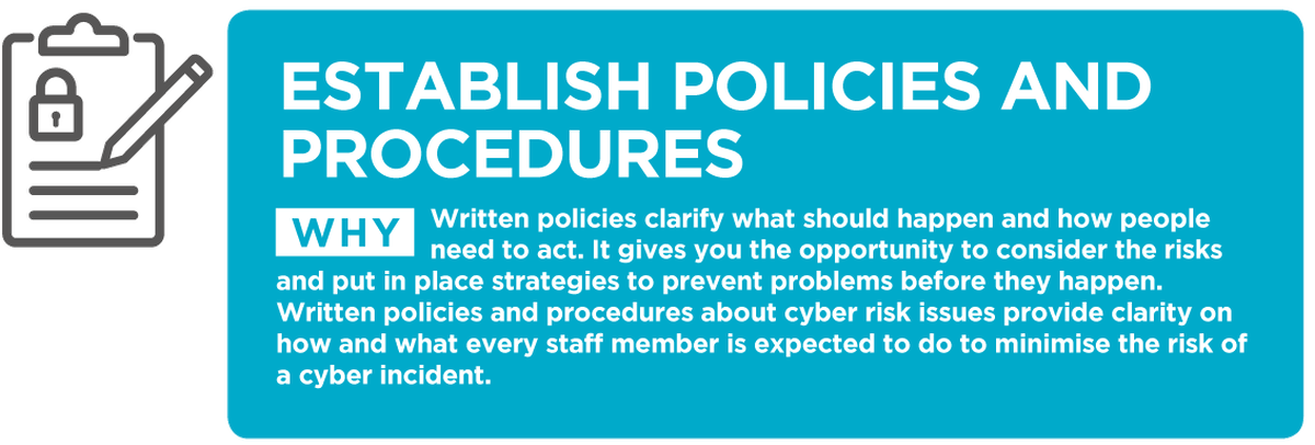 Establish Policies and Procedures