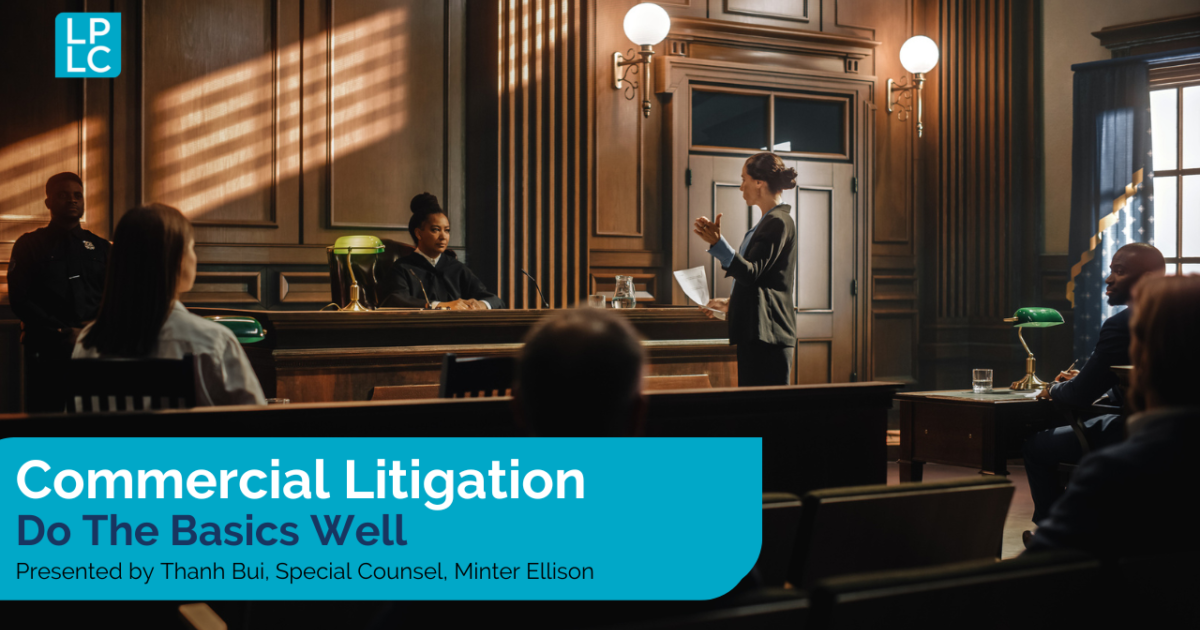 Commercial Litigation – Do… - Legal Practitioners' Liability Committee